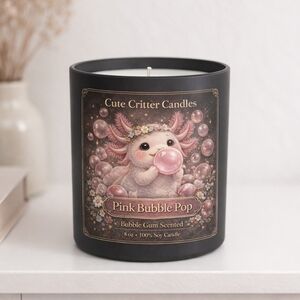 Pink Bubble Pop Candle